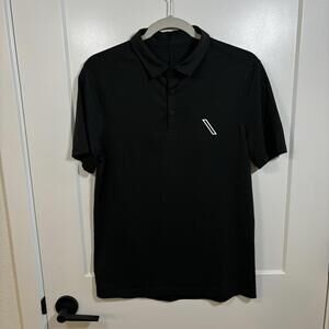 Lululemon X Trendy Golf Mens Polo Size Small Black EUC Lululemon Evolution Polo
